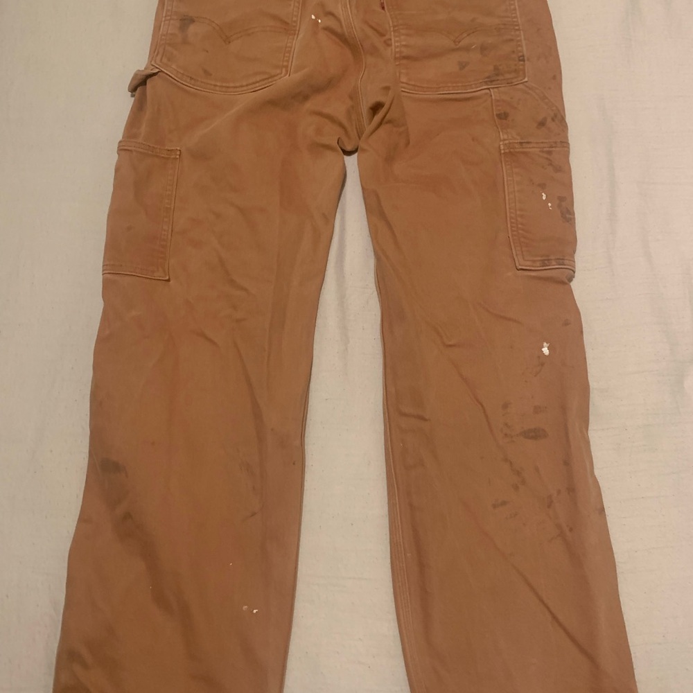 Levi's Men's Straight Jeans in Brown - Picture 6 of 14